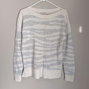 LOFT Zebra Striped Sweater